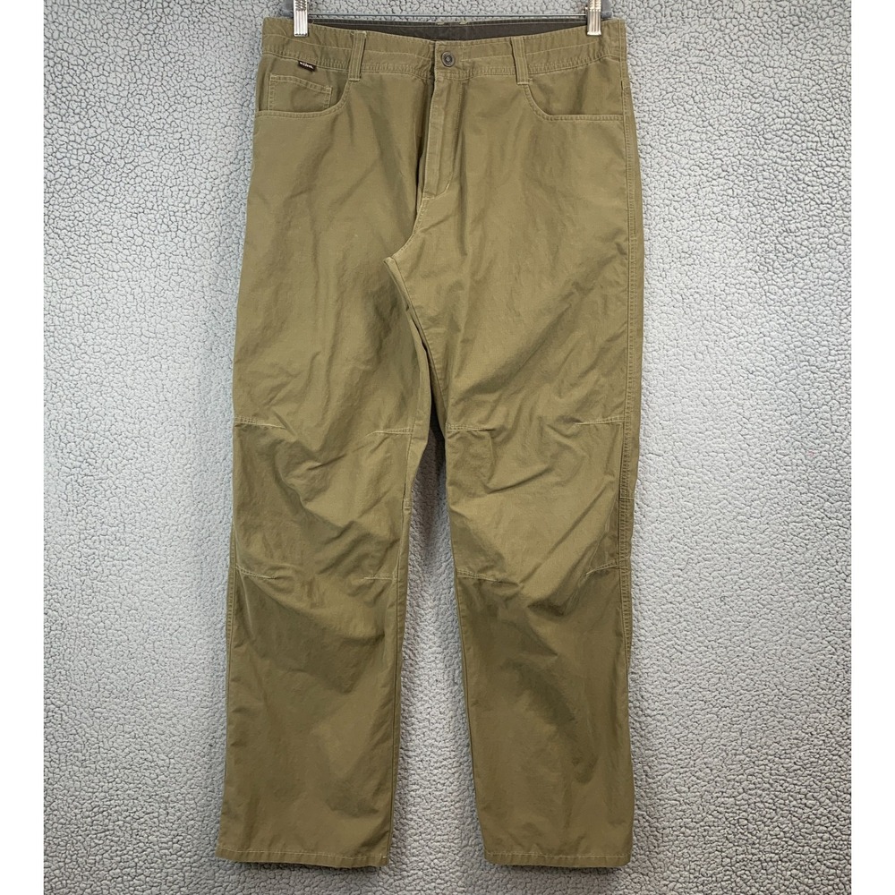 VINTAGE Kuhl Kuhldry Pants Gorpcore 36x32 Mens Beige Hiking Outdoors Trail